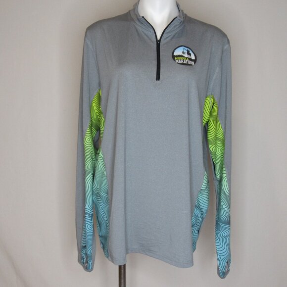 Missoula Marathon 1/2 Zip Long Sleeve Sport Running Tee Women's XL XLarge - Picture 6 of 9